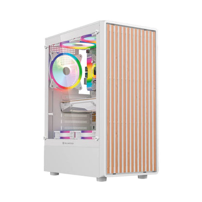 GABINETE GAMER MEDIA TORRE ATX DRAGONFLY WOOD GM580CW  FACTOR: ATX, MICRO ATX - MINI ITX