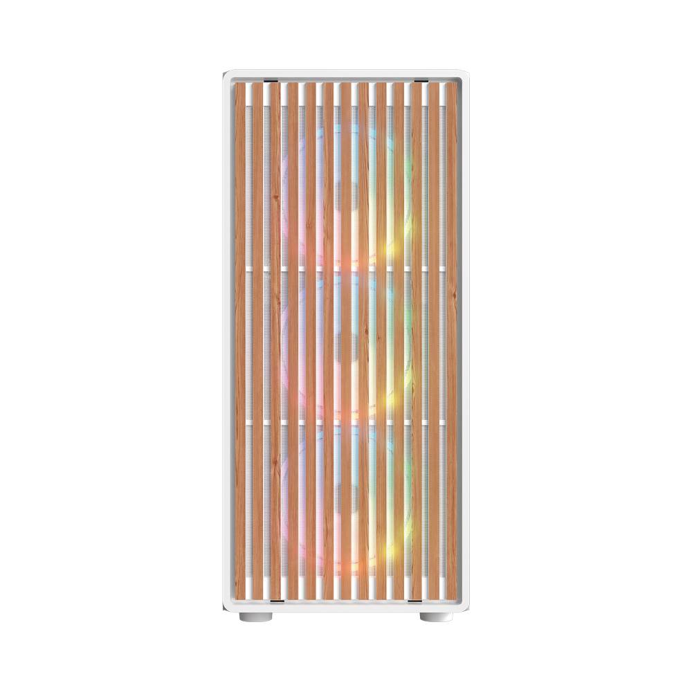 GABINETE GAMER MEDIA TORRE ATX DRAGONFLY WOOD GM580CW  FACTOR: ATX, MICRO ATX - MINI ITX