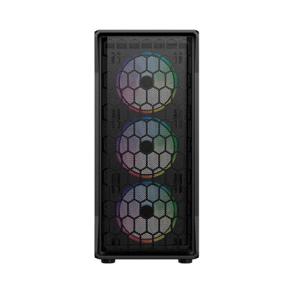 GABINETE GAMER MEDIA TORRE ATX DRAGONFLY HEX GM560  FACTOR: ATX, MICRO ATX - MINI ITX