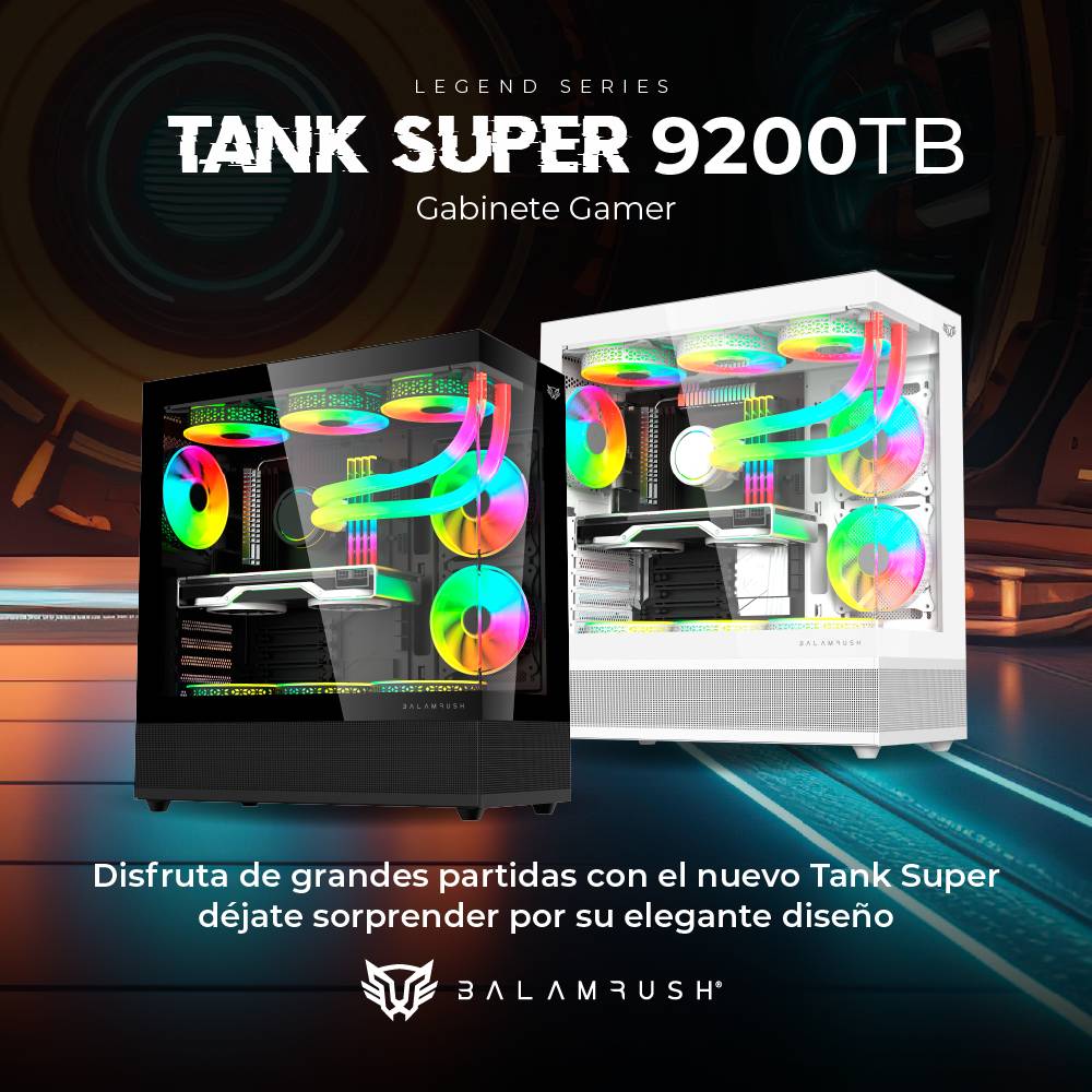 GABINETE GAMER MEDIA TORRE TANK SUPER 9200TB LEGEND SERIES