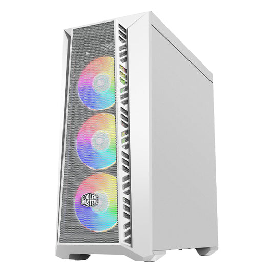 GABINETE COOLER MASTER  MB520-WGNN-S00 MASTERBOX 520 ARGB CON VENTANA, MIDI-TOWER, ATX/EATX/MICRO ATX/MINI-ITX, USB 3.2, SIN FUENTE
