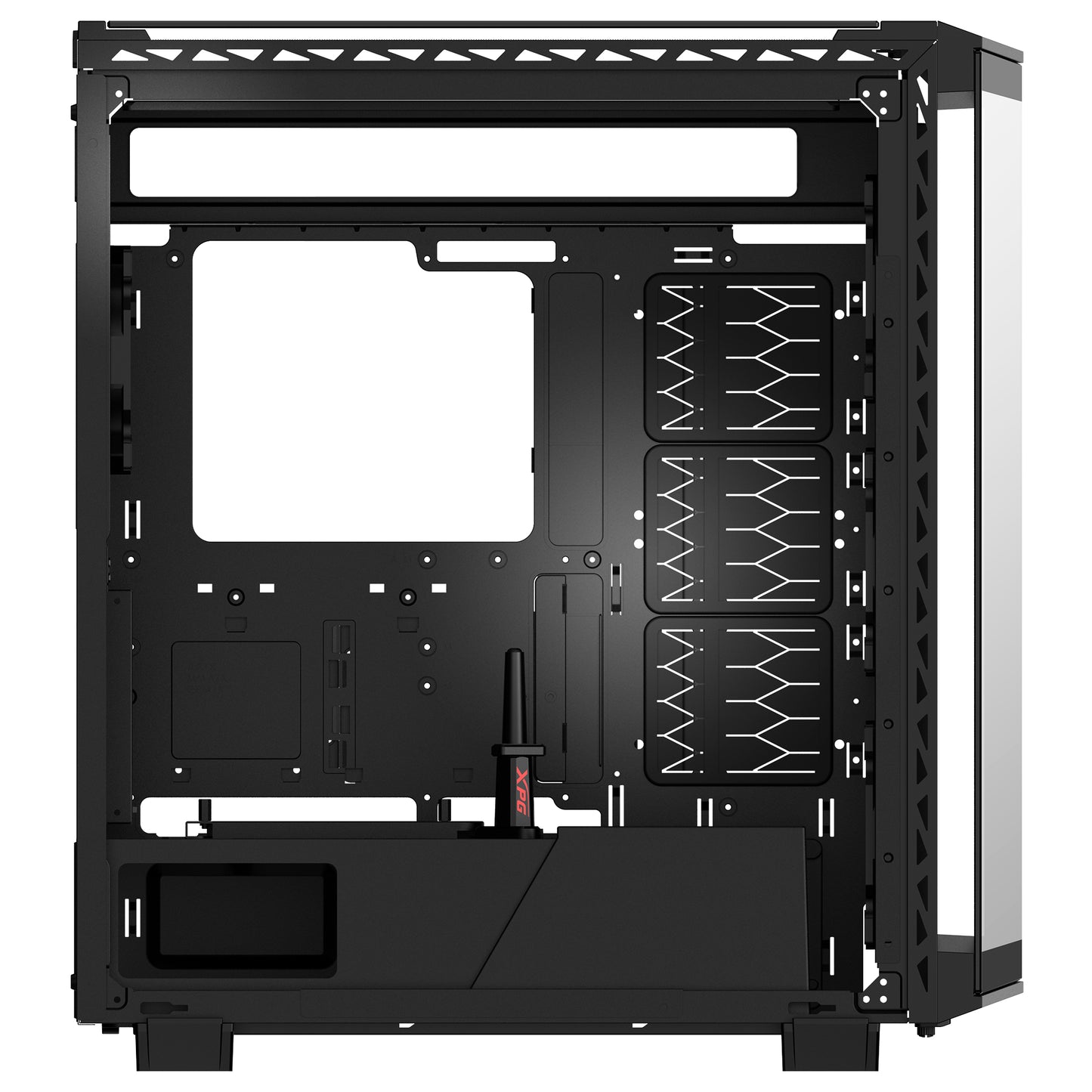 GABINETE GAMER XPG BATTLECRUISER II. MEDIA TORRE (E-ATX, ATX, MICRO-ATX, MINI-ITX). BATTLECRUISERIIST-BKCWW