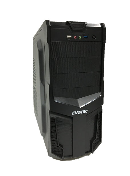 GABINETE EVOTEC EV-1005, MICRO-ATX, TORRE, MICRO-ATX, NEGRO, 600W