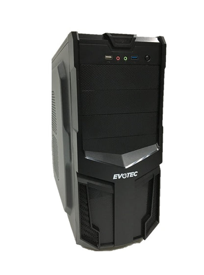 GABINETE EVOTEC EV-1005, MICRO-ATX, TORRE, MICRO-ATX, NEGRO, 600W
