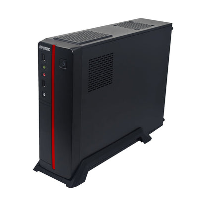 GABINETE EVOTEC VIENA SLIM, GABINETE, M-ATX, NEGRO, 600 W