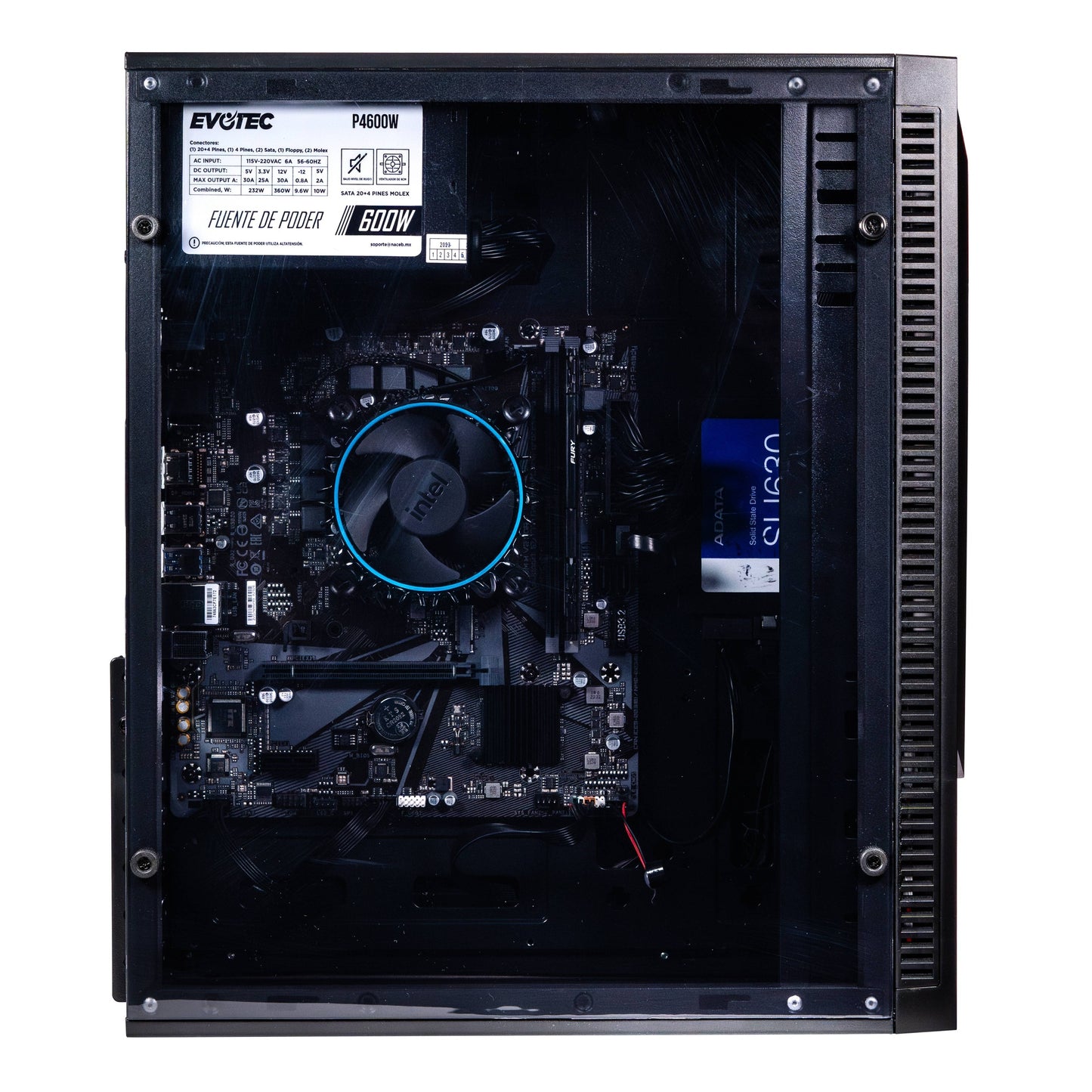 EVOTEC GABINETE ATX FUENTE 500W EV-1025