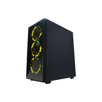 GABINETE GAMING NACEB TECHNOLOGY HYDRA CRYSTAL CASE NA-0602,ATX, NEGRO