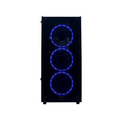 GABINETE GAMING NACEB TECHNOLOGY PLAYER CRYSTAL CASE NA-0603, FULL ATX, NEGRO