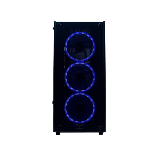 GABINETE GAMING NACEB TECHNOLOGY PLAYER CRYSTAL CASE NA-0603, FULL ATX, NEGRO