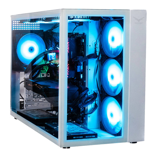 GABINETE GAMING NACEB WHITE NOVA  NA-0633 CRISTAL TEMPLADO, MICRO, MII, ATX; USB 3.0 Y TIPO C