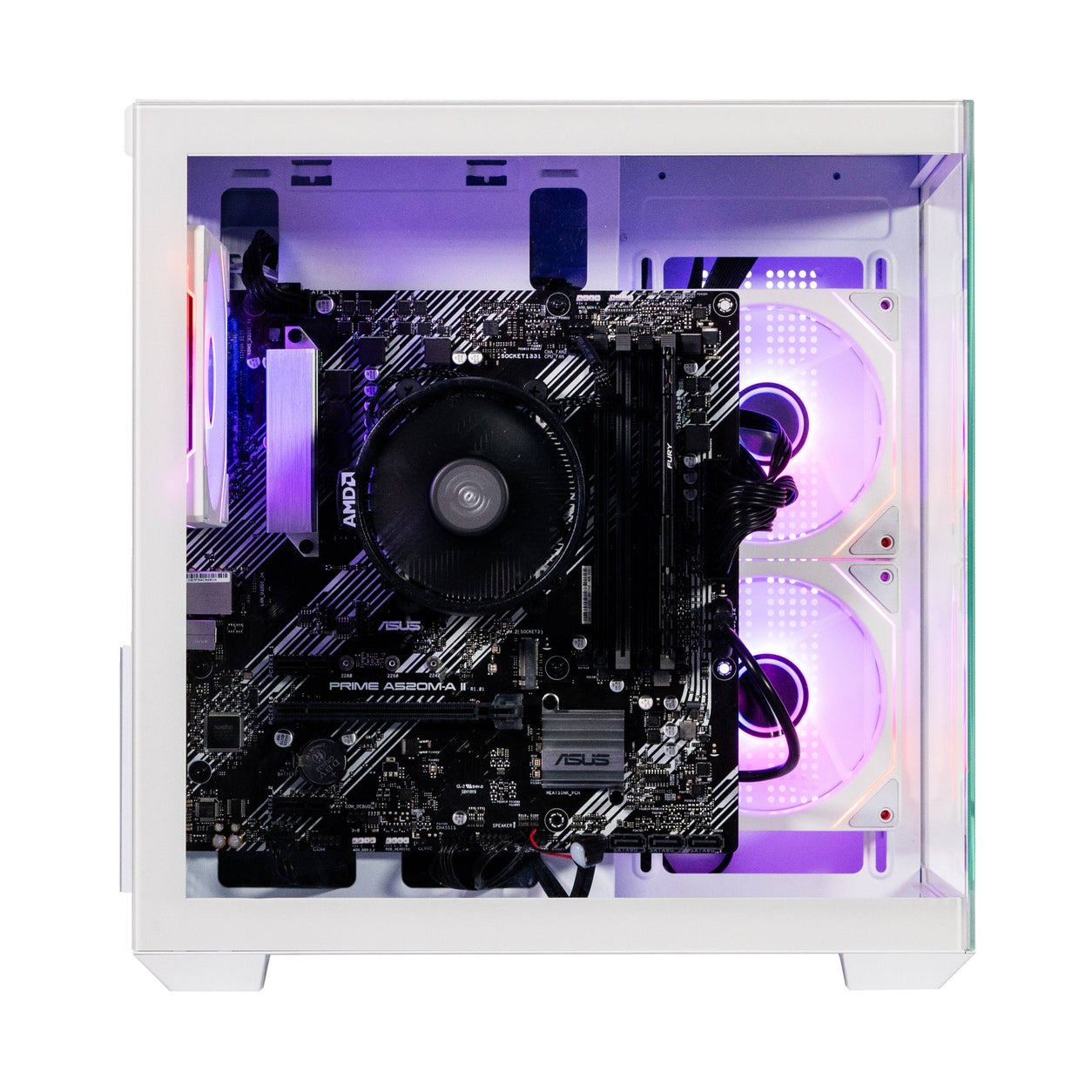 NACEB GABINETE GAMER C/VENTANA CRISTAL TEMPLADO, VENTILADORES 2 LATERALES, 1 POSTERIOR USB 3.0 X2, USB 2.0 X1 HD AUDIO/HD MICRÓFONO X1 ARGB NA-0636B