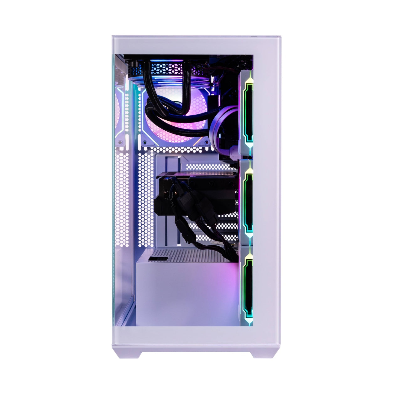 NACEB GABINETE GAMER MEDIA TORRE CRISTAL TEMPLADO ATX,MICROATX, VENTILADORES 3 FRONTALES, 1 POSTERIOR BLANCO,USB 3.0 X2 HD AUDIO/MICRÓFONO X1 NA-0637B