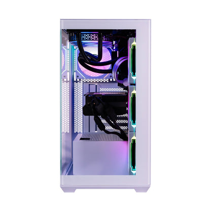 NACEB GABINETE GAMER MEDIA TORRE CRISTAL TEMPLADO ATX,MICROATX, VENTILADORES 3 FRONTALES, 1 POSTERIOR BLANCO,USB 3.0 X2 HD AUDIO/MICRÓFONO X1 NA-0637B