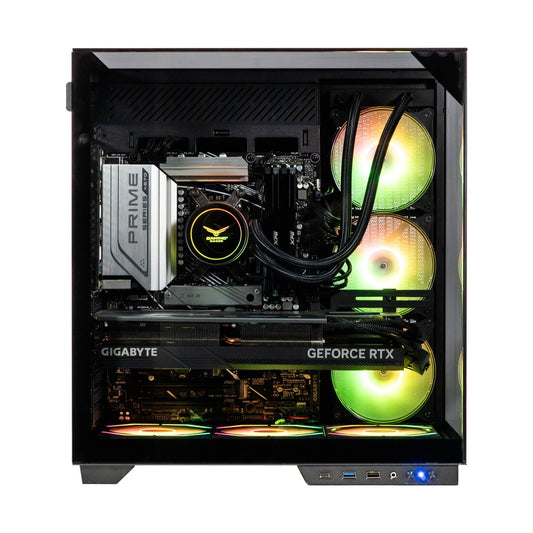 GABINETE GAMER ITX, MICROATX, ATX CRISTAL TEMPLADO ,3 FRONTALES, 1 POSTERIOR ARGB,USB 3.0 X1, USB C X1, USB 1.1 X1 HD AUDIO X 1 NA-0639