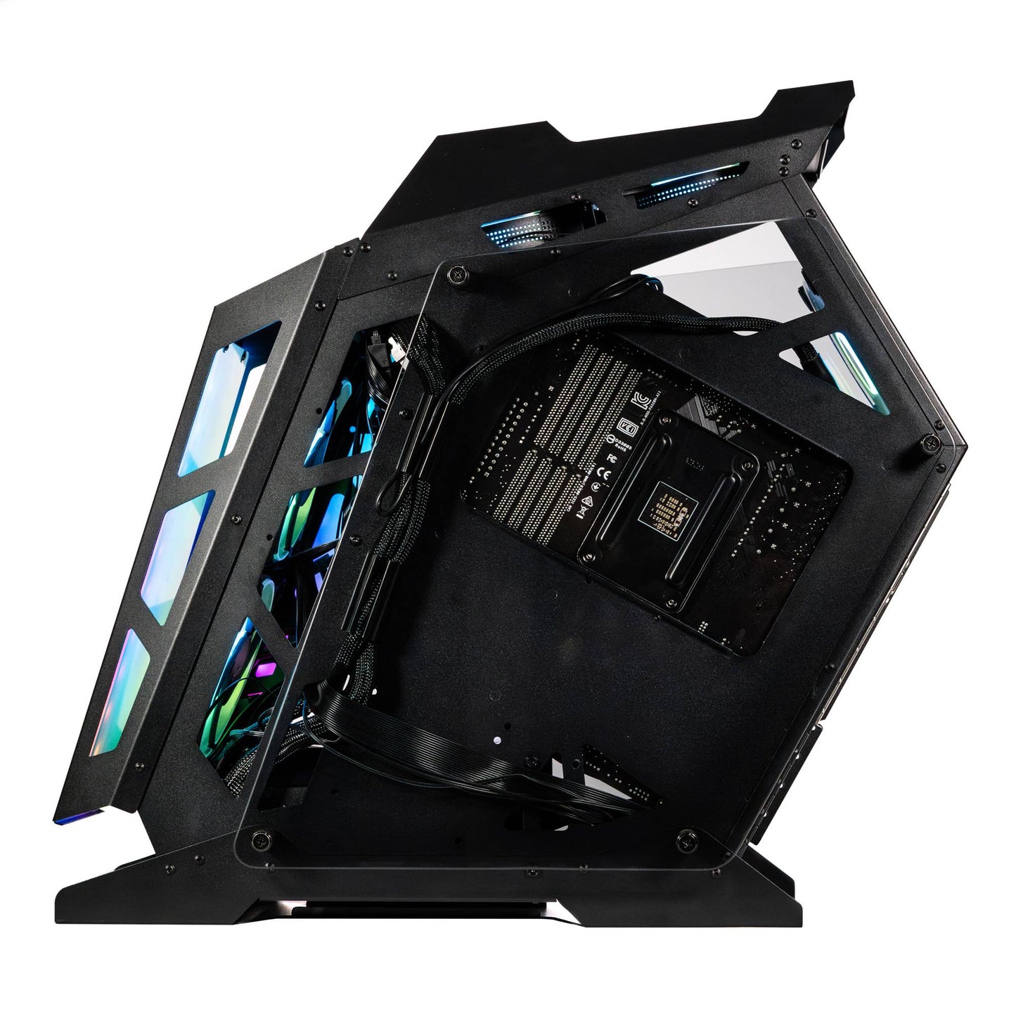 GABINETE GAMING ESPECIAL CON CRISTAL TEMPLADO , ITX, MICROATX, VENTILADORES 2 FRONTALES 1POSTERIOR ARGB USB 3.0 X1, USB 1.1 X1 HD AUDIO X1 NA-0641