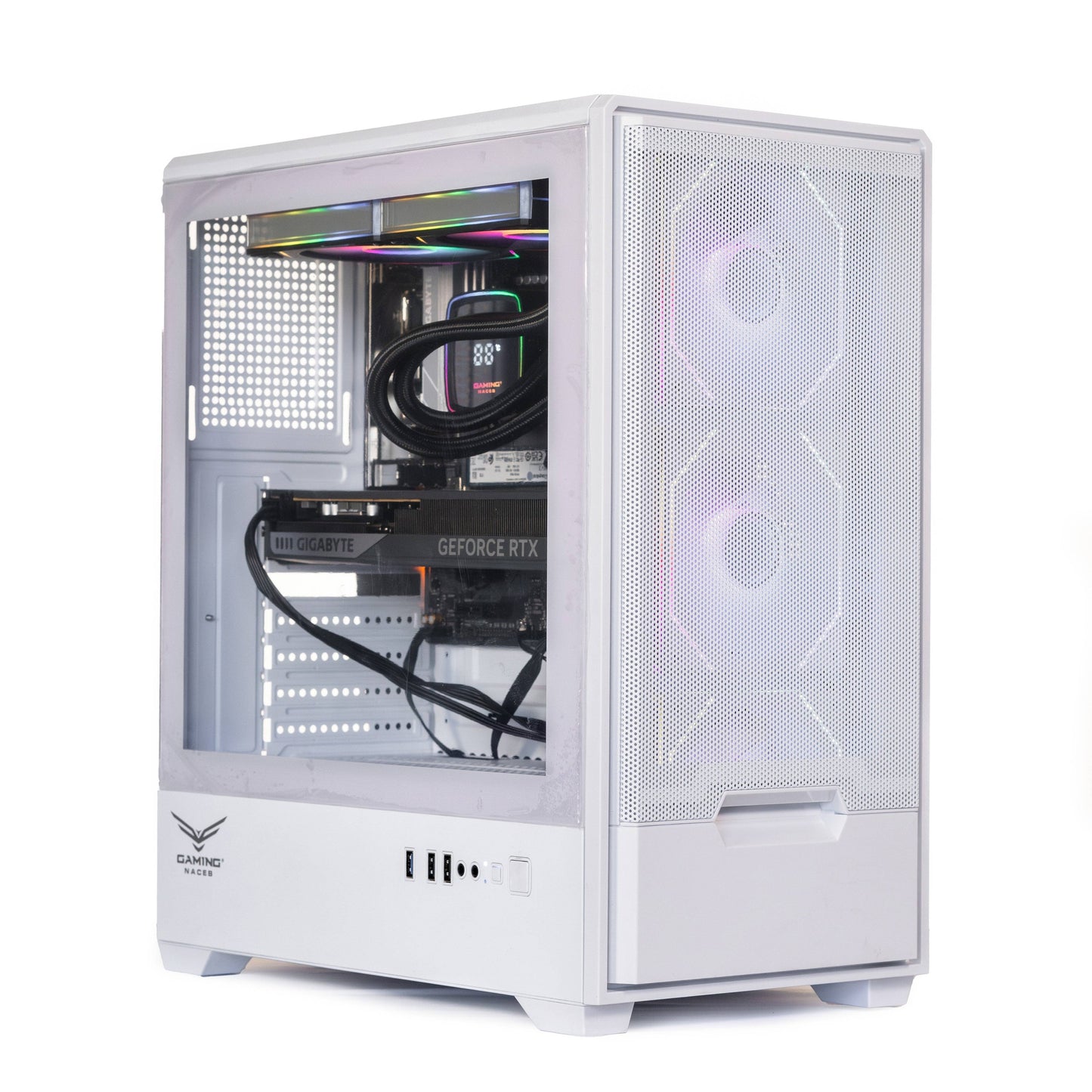 GABINETE NACEB  GAMER ATX STELLA BLANCO NA-0658B