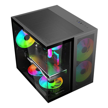 GABINETE CUBO GAMER CXI1 NEGRO. XZGAMC1B