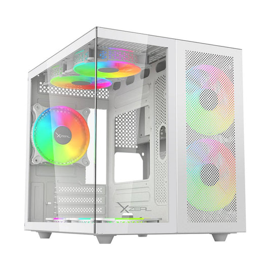 GABINETE CUBO GAMER CXI1 BLANCO. XZGAMC1W