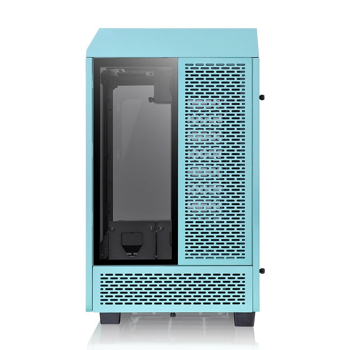 GABINETE THERMALTAKE TOWER 100 TURQUESA, CON VENTANA RGB, MINI-TOWER, MINI-ITX, USB 3.0, SIN FUENTE