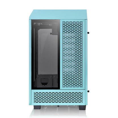 GABINETE THERMALTAKE TOWER 100 TURQUESA, CON VENTANA RGB, MINI-TOWER, MINI-ITX, USB 3.0, SIN FUENTE