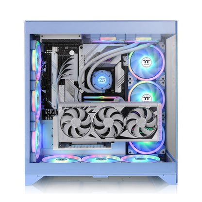GABINETE THERMALTAKE CTE E600 MX HYDRANGEA BLUE MID TOWER CHASSIS, ATX/MINI-ITX/MICRO-ATX/E-ATX, USB 3.0, SIN FUENTE, SIN VENTILADORES INSTALADOS