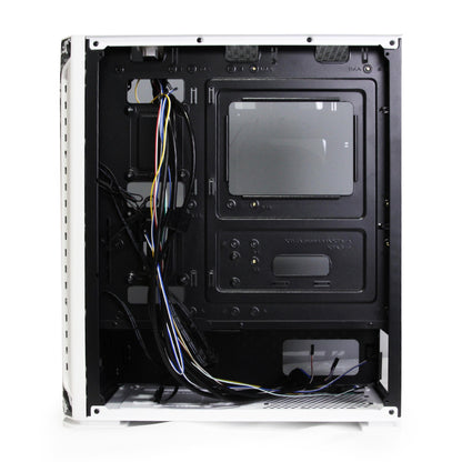 YEYIAN GABINETE HOLLOW SERIE 2500 CAMUFLAGE BLANCO, MEDIA TORRE, ITX, MICRO ATX, ATX, EATX, 7 RANURAS DE EXPANSION, SIN VENT INC, YHG-49704