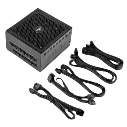 YEYIAN FUENTE DE PODER PEGASUS, ATX 3.0, 1000W, 80+ PLATINO, PCI-E GEN5, PROTECCION OCP/OVP/UV/SCP/OTP/OLP, VENTILADOR DINAMICO 140MM, YFP-1K031-01