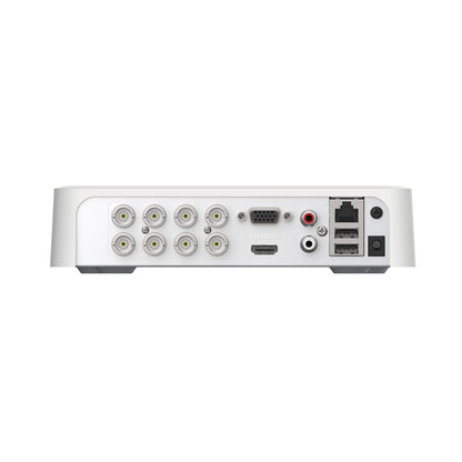 DVR 8H TURBOHD + 2CH IP / 2MP (1080P) LITE / ACUSENSE LITE/ AUDIO BIDIRECCIONAL Y COAXITRON / 1 BAHÍA DE DISCO DURO / H.265+ / SALIDA DE VÍDEO FULL HD