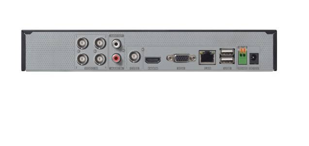 DVR PENTAHIBRIDO DE 4 CANALES 3K/5 MP (AHD/TVI/CVI/CVBS) + 2 CH-IP HASTA 5 MP (VIA RED), DYNAMIC HYBRID, 1 SATA HDD 6 TB, HDMI, H.265