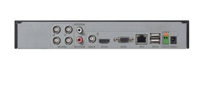 DVR PENTAHIBRIDO DE 4 CANALES 3K/5 MP (AHD/TVI/CVI/CVBS) + 2 CH-IP HASTA 5 MP (VIA RED), DYNAMIC HYBRID, 1 SATA HDD 6 TB, HDMI, H.265