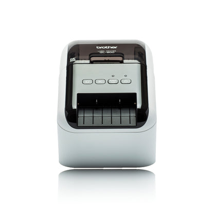 IMPRESORA DE ETIQUETAS BROTHER QL800, TÉRMICA DIRECTA, USB, IMPRIME ETIQUETAS DE PAPEL DE HASTA 2.4 PULGADAS DE ANCHO Y HASTA 93 ETIQUETAS/MINUTO