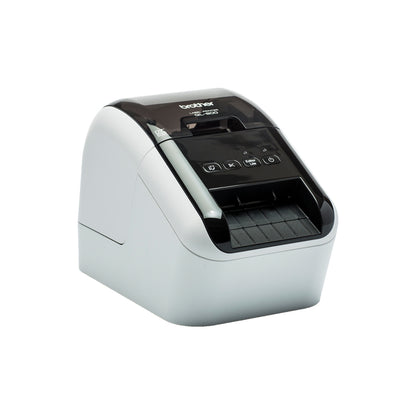 IMPRESORA DE ETIQUETAS BROTHER QL800, TÉRMICA DIRECTA, USB, IMPRIME ETIQUETAS DE PAPEL DE HASTA 2.4 PULGADAS DE ANCHO Y HASTA 93 ETIQUETAS/MINUTO