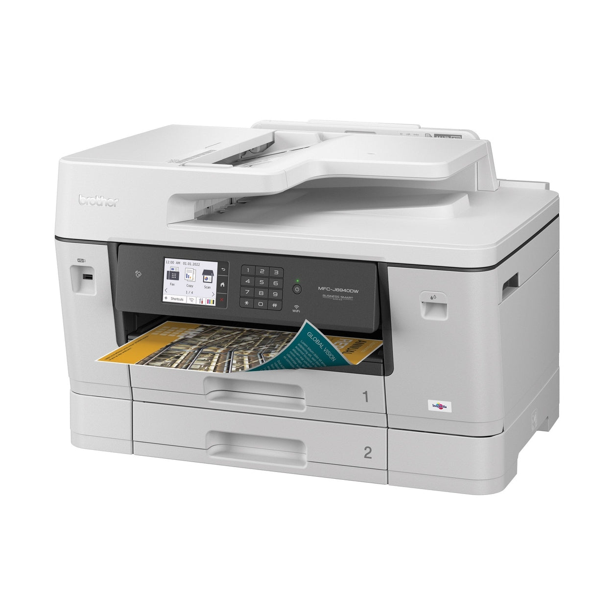 MULTIFUNCIONAL INKJET BROTHER MFCJ6940DW, 35 PPM NEGRO/32 PPM COLOR, FULL DÚPLEX, WIFI/LAN, IMPRIME/COPIA/ESCANEA HASTA TAMAÑO DOBLE CARTA/TABLOIDE/A3