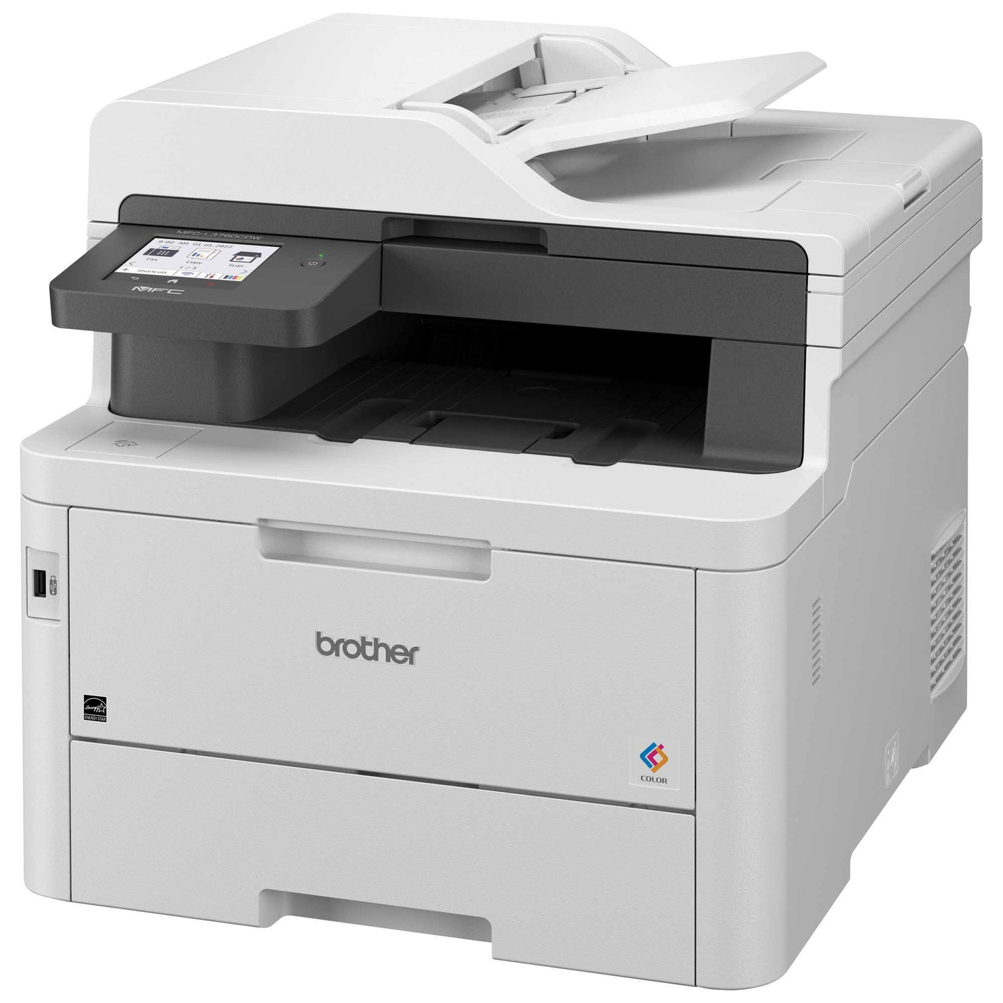 MULTIFUNCIONAL LÁSER LED COLOR BROTHER MFCL3780CDW, HASTA 31 PPM B/N/COLOR, FULL DÚPLEX, GIGABIT ETHERNET, WIFI 2.4/5GHZ, CAMA PLANA TAMAÑO CARTA