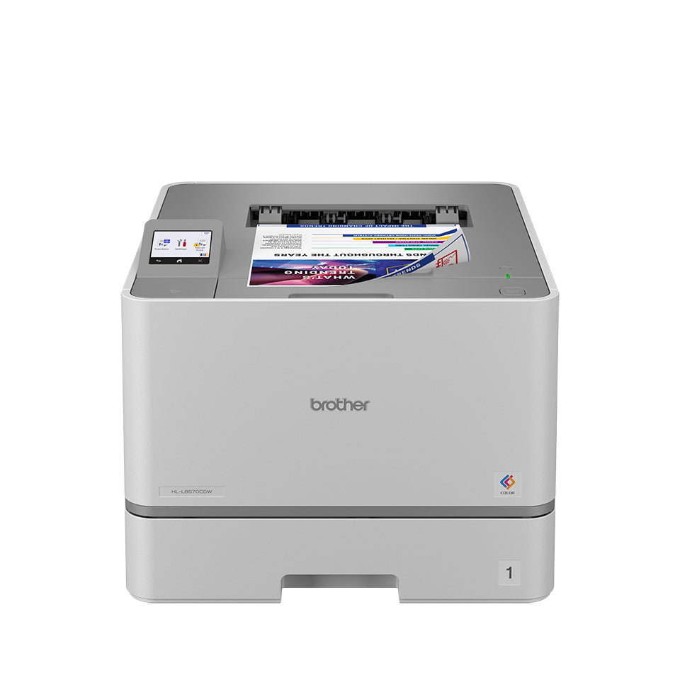 IMPRESORA LÁSER COLOR BROTHER VALOR HLL8570CDW, 33 PPM, DÚPLEX, GIGABIT ETHERNET, WIFI, TÓNER DE HASTA 10,000 PÁGS
