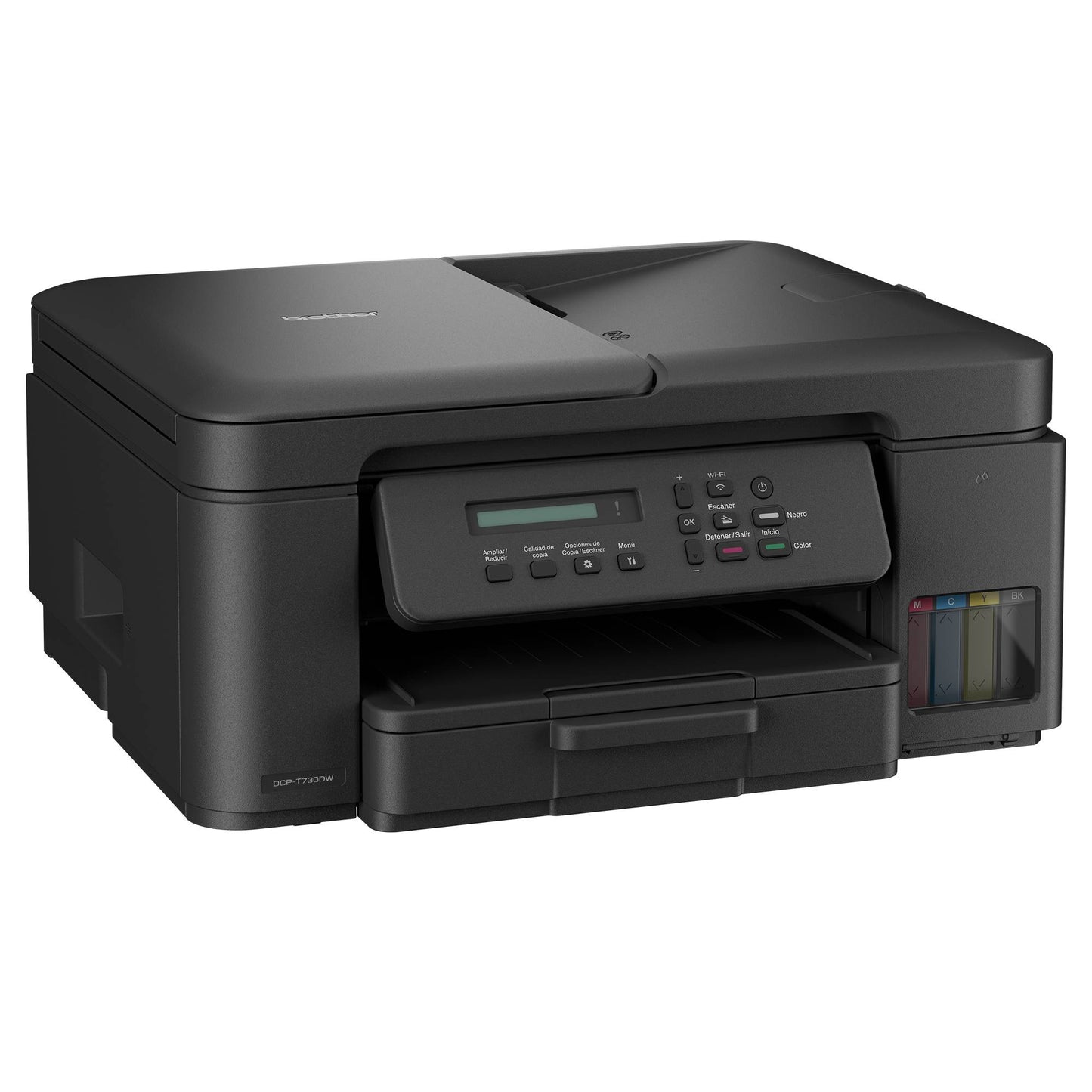 MULTIFUNCIONAL TINTA CONTINUA BROTHER DCPT730DW, IMPRESIÓN DÚPLEX, 27 PPM NEGRO/23 PPM COLOR, USB 2.0, WIFI 2.4/5GHZ, CAMA PLANA COLOR TAMAÑO CARTA