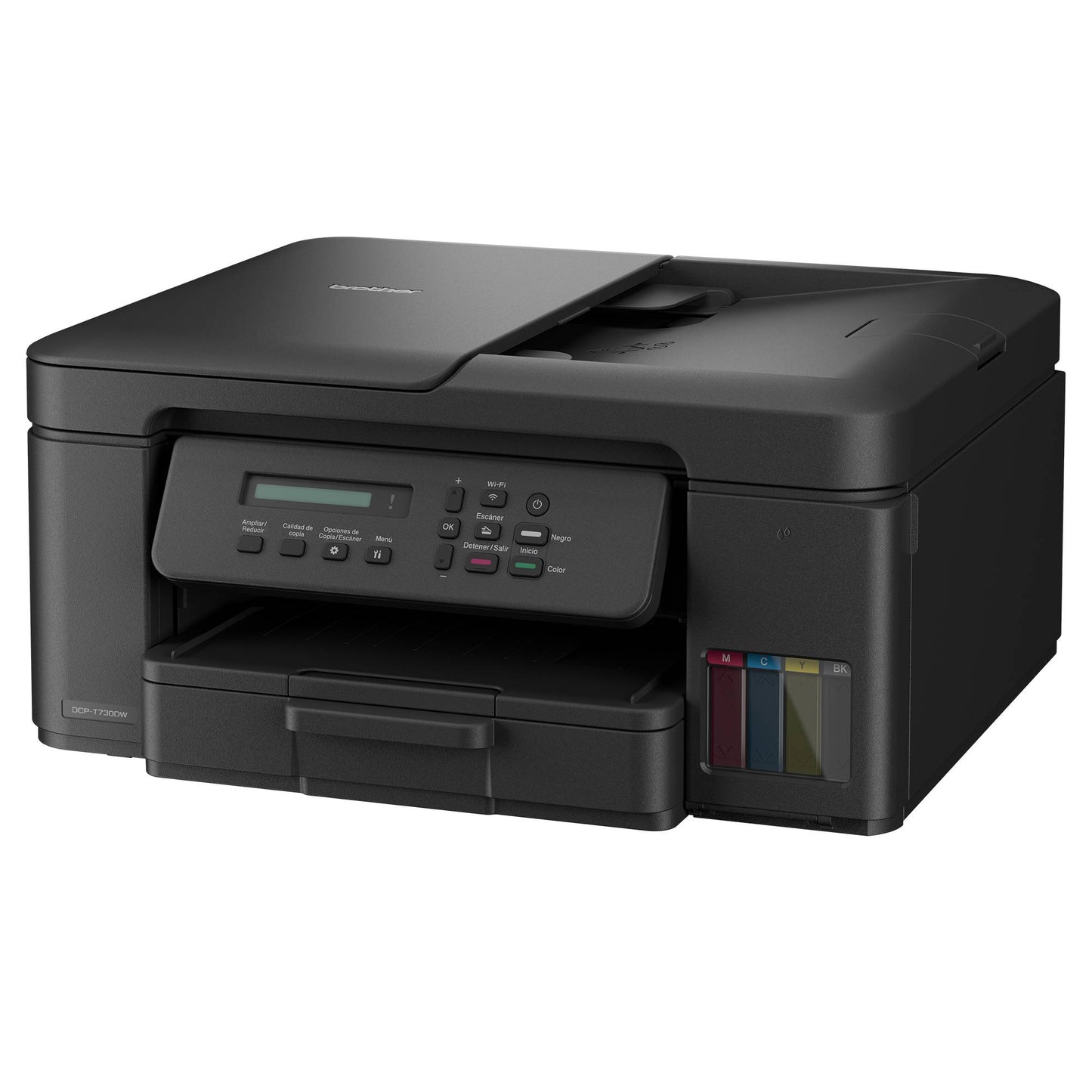 MULTIFUNCIONAL TINTA CONTINUA BROTHER DCPT730DW, IMPRESIÓN DÚPLEX, 27 PPM NEGRO/23 PPM COLOR, USB 2.0, WIFI 2.4/5GHZ, CAMA PLANA COLOR TAMAÑO CARTA