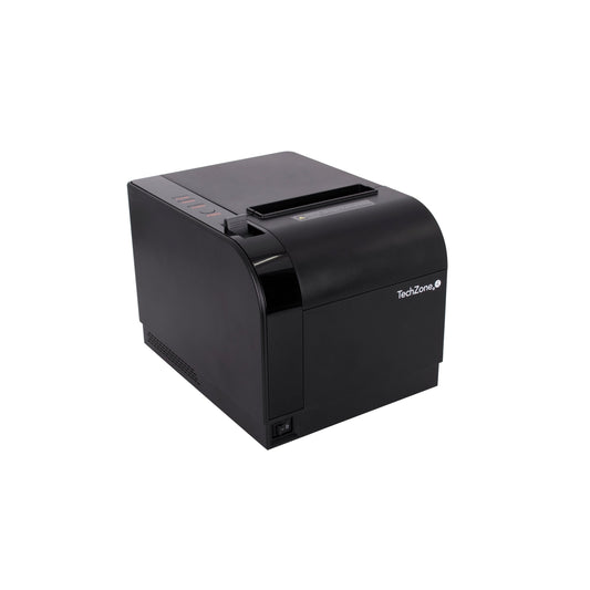 IMPRESORA TERMICA TECHZONE TZBE301 DE 80MM, VEL DE 300MM/S, 576 DPI´S, USB-SERIAL-RJ45-RJ11, CORTADOR AUTOMATICO, 1 AÑO DE GARANTÍA