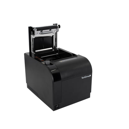 IMPRESORA TERMICA TECHZONE TZBE301 DE 80MM, VEL DE 300MM/S, 576 DPI´S, USB-SERIAL-RJ45-RJ11, CORTADOR AUTOMATICO, 1 AÑO DE GARANTÍA