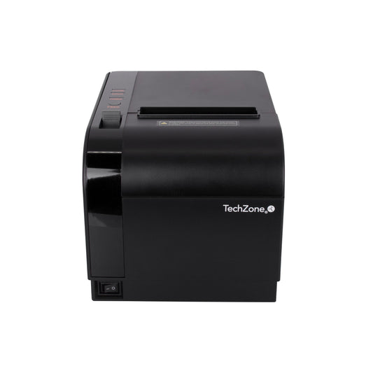 IMPRESORA TERMICA TECHZONE TZBE301 DE 80MM, VEL DE 300MM/S, 576 DPI´S, USB-SERIAL-RJ45-RJ11, CORTADOR AUTOMATICO, 1 AÑO DE GARANTÍA