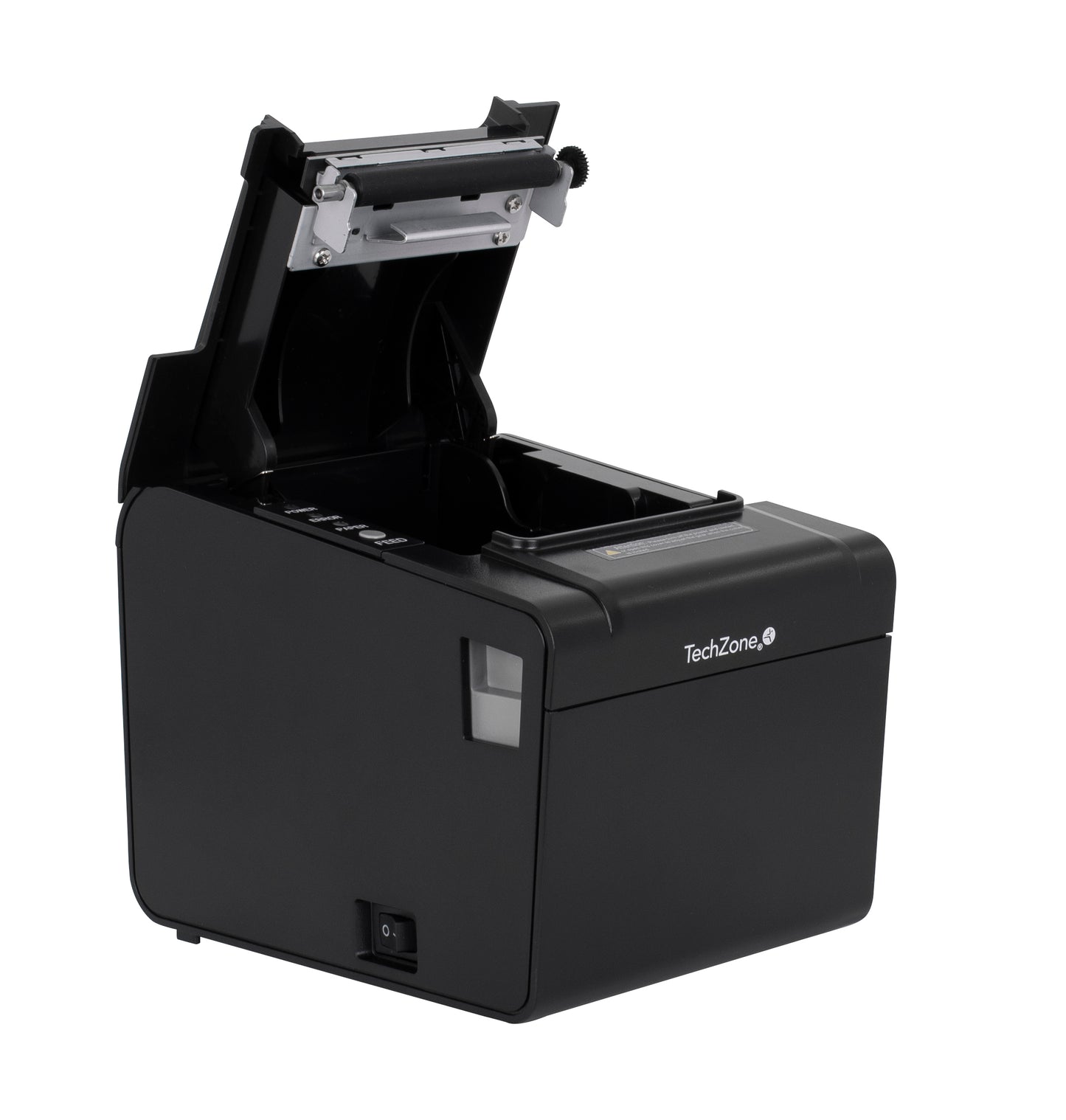 IMPRESORA TERMICA TECHZONE TZBE102 DE 80MM, VEL DE 250MM/S, 203 DPI´S, USB-SERIAL-RJ45-RJ11, CORTADOR AUTOMATICO, 1 AÑO DE GARANTÍA
