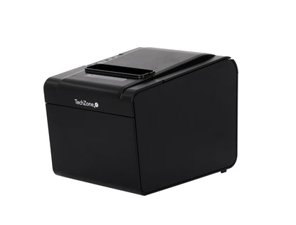 IMPRESORA TERMICA TECHZONE TZBE102 DE 80MM, VEL DE 250MM/S, 203 DPI´S, USB-SERIAL-RJ45-RJ11, CORTADOR AUTOMATICO, 1 AÑO DE GARANTÍA