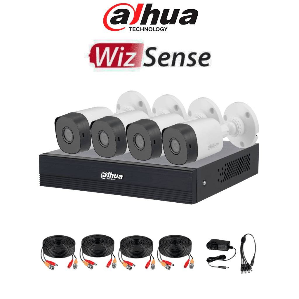 KIT DE VIDEOVIGILANCIA DAHUA 4 CANALES KIT DE 4 CH 1MP KITXVR1B04-I/T/4-B1A11N