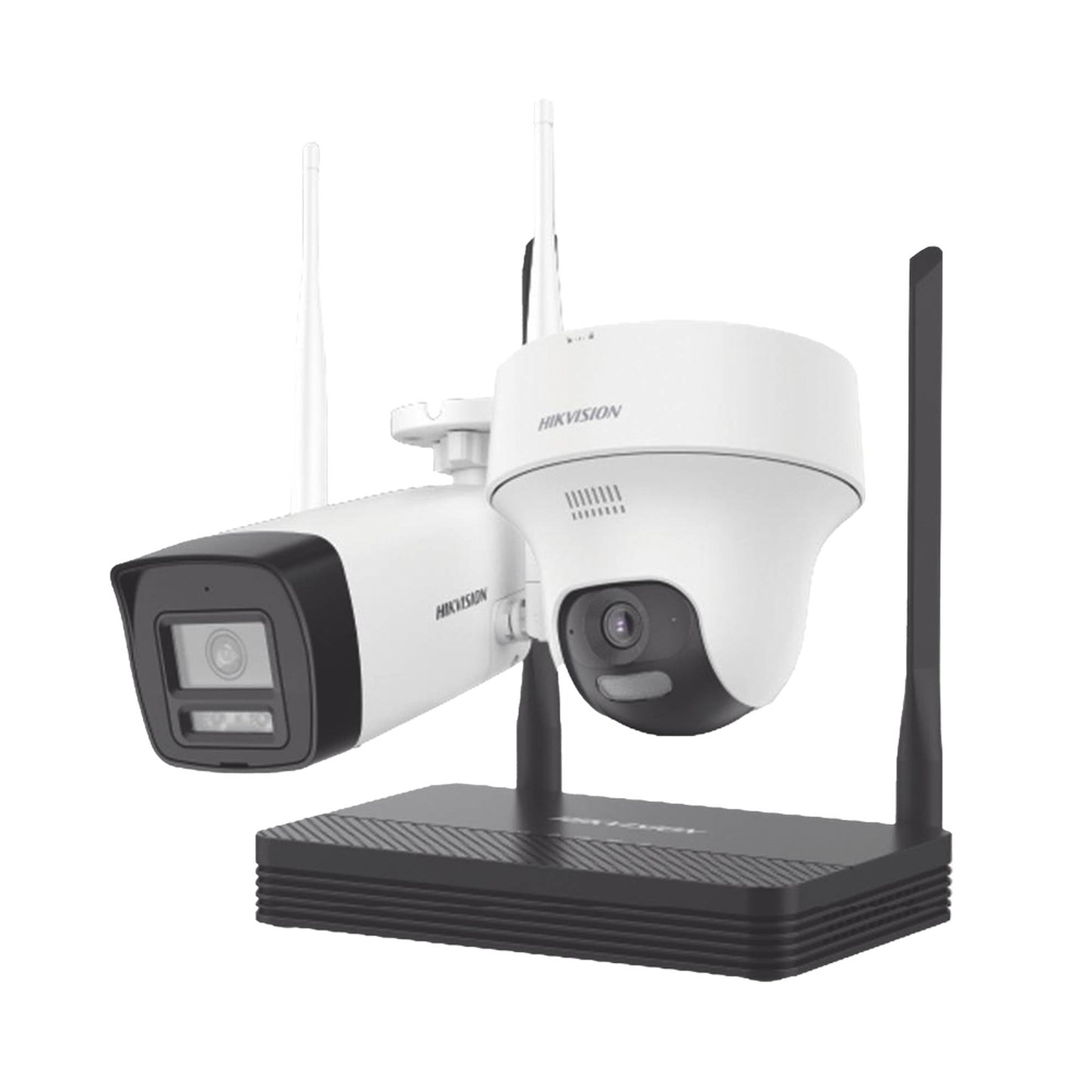 KIT IP INALÁMBRICO 2 MEGAPÍXEL, NVS WIFI 4 CANALES VIDEO HASTA 4MP