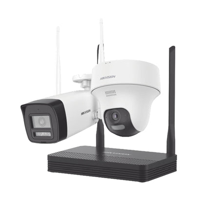 KIT IP INALÁMBRICO 2 MEGAPÍXEL, NVS WIFI 4 CANALES VIDEO HASTA 4MP