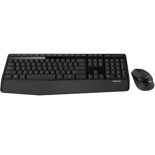 KIT DE TECLADO Y MOUSE LOGITECH MK345 , ESTÁNDAR, NEGRO, 10 M, 1000 DPI