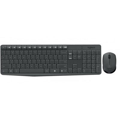 KIT DE TECLADO Y MOUSE LOGITECH , NEGRO, 10 M
