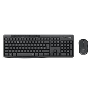 KIT TECLADO Y MOUSE LOGITECH MK295 , NEGRO