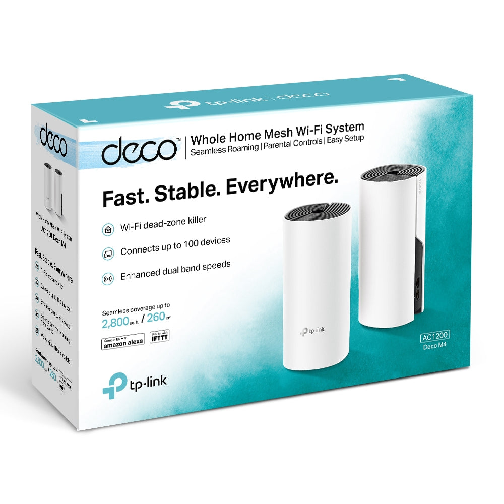 SISTEMA WIFI MESH AC1200 DECO M4(1-PACK) PARA CONEXIONES EN TODO EL HOGAR