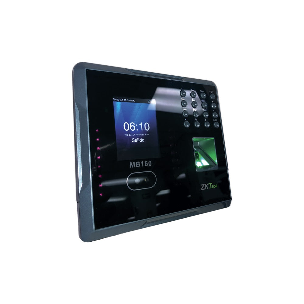 LECTOR DE RECONOCIMIENTO FACIAL ZK TECO MB160ID, NEGRO